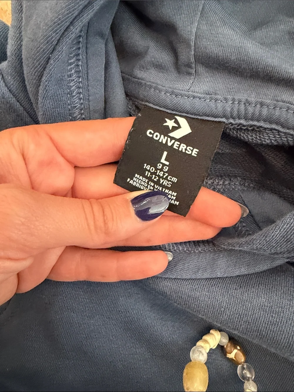 Blue Converse hoodie